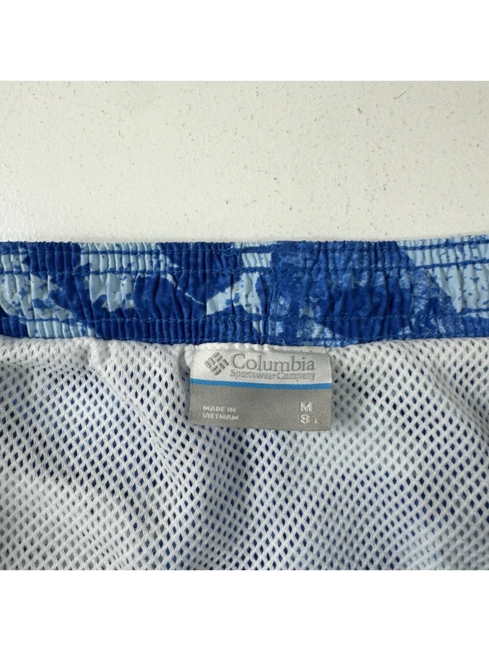 Columbia PFG Swimming Trunks Blue Fish All Over Men’s Size Medium